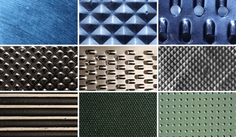 9 texturas diferentes que podem ser aplicadas em moldes de injeção